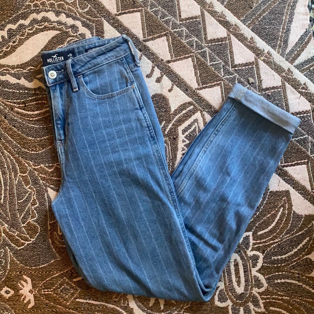 Striped Mom Jeans